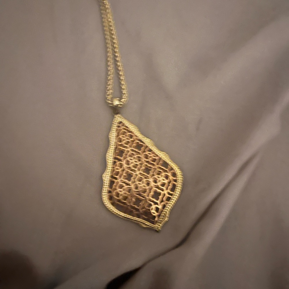 Kendra Scott Aiden long necklace gold/rose gold new without tags! Great deal